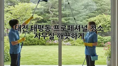대전 태평동 프로페셔널 청소 ✨ 사무실 깨끗하게!